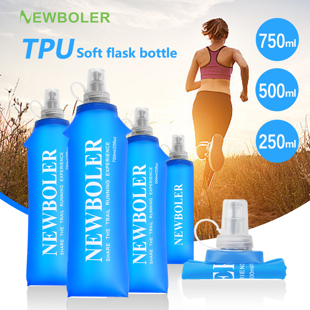 Water Bag Collapsible - 750ML bouteille d'eau TPU pliant flacon