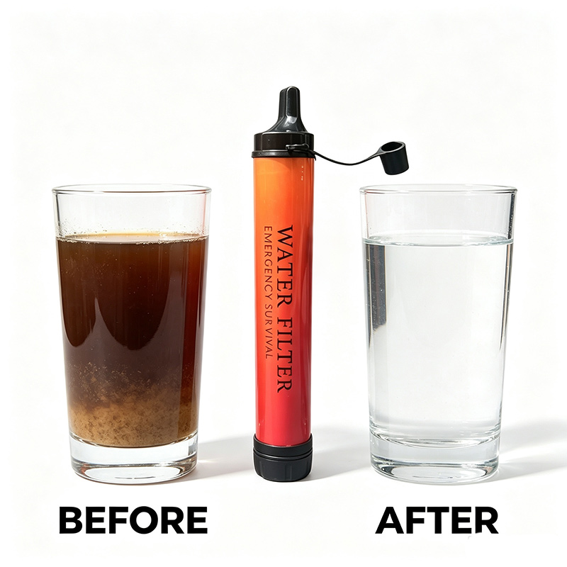 Mini filtre à eau portable pou - Water Purification Straw avis et prix